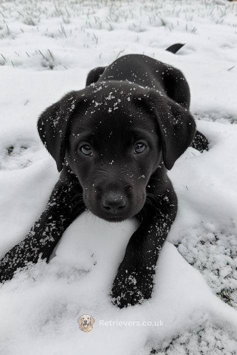 Puppy Labrador Black, Puppy Black Labrador, Black Lab In Snow, Black Labrador Puppy Cute, Black Labs Puppy, Puppy Black Lab, Black Puppy Aesthetic, Black Labrador Aesthetic, Black Lab Aesthetic