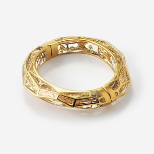 Gold Plated Jewellery, The Louvre, Gold Highlights, Hinged Bangle, Jewelry Online Shopping, Craft Work, Holiday Celebration, Gold Plated Jewelry, Gold Leaf