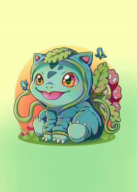 Retro Nintendo — Kanto Starter Pokemon Posters made by ShyfoxxArt Pokémon Illustration, Pokemon Avatar, Pokemon Bulbasaur, Realistic Mermaid, Pokemon Painting, Pokemon Poster, Pokemon Diy, Cool Wallpapers Cartoon, Cute Pokemon Wallpaper