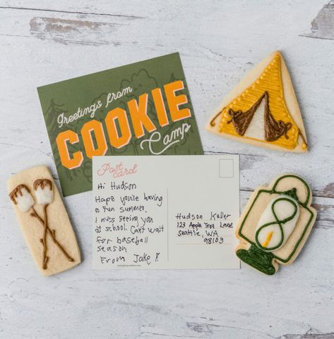 Printable Cookie Camp Postcards | This week our camp theme is Compassion.  Compassion means caring about others, treating them with kindness, and feeling a strong desire to help people in need. Compassion is empathy in action. One way to show compassion is to reach out to people in a personal way and we love a good hand written note! Print one of our Cookie Camp Postcards and encourage someone this week. || JennyCookies.com Compassion Meaning, Jenny Cookies, Camp Theme, Cookies Bars, School Plan, Something Nice, Camping Theme, People In Need, Feelings And Emotions