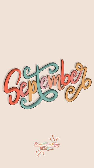 Happy September, Lettering Challenge, 3d Letters, Procreate Brushes, Art Challenge, Lettering Fonts, Minimalist Art, Calligraphy, Digital Art