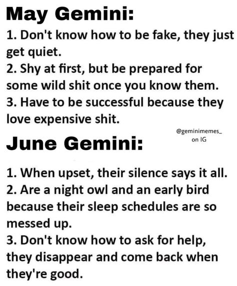 June Gemini Characteristics, May Gemini Vs June Gemini, Gemini Things, June Gemini, Gemini Zodiac Quotes, Gemini Personality, Gemini Traits, Gemini Girl, Gemini Quotes