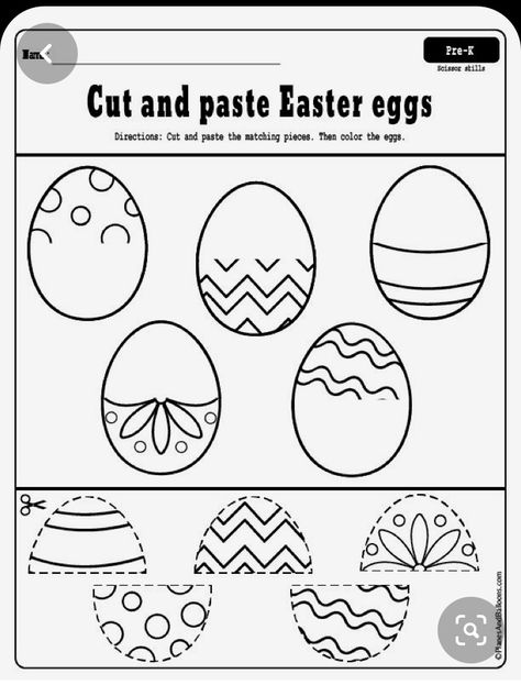 Easter Preschool Worksheets, April Preschool, Easter Kindergarten, Preschool Activities Printable, Easter Worksheets, Easter School, Easter Crafts Preschool, Easter Week, Easter Preschool