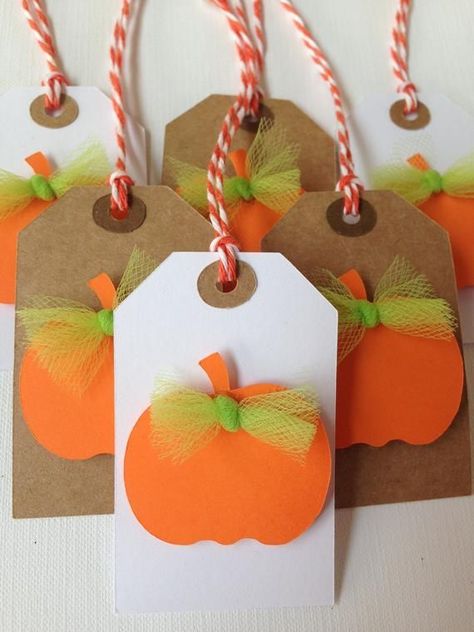 Pumpkin gift tags Decorate your party favor bags, buckets, or boxes with these festive pumpkin party favor tags. Use as gift tags on presents, for scrapbooking or crafts. Perfect for Our little pumpkin is turning one birthday parties, Halloween parties, fall parties, showers, harvest festivals, Turning One Birthday, Fall Parties, Pumpkin Gift, Harvest Party, Gift Tags Diy, Pumpkin Party, Halloween Tags, Turning One, Paper Gift Tags