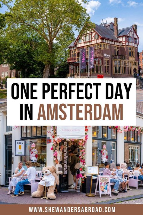 Seeing the best of Amsterdam in a day? Yes, it can be done! Follow this one day in Amsterdam itinerary to find out exactly how to spend 24 hours in Amsterdam! | Amsterdam travel tips | Amsterdam travel guide | Amsterdam aesthetic | Things to do in Amsterdam photography | Amsterdam in one day | Amsterdam one day itinerary | What to do in Amsterdam photography tips | Best places to visit in Amsterdam | Where to stay in Amsterdam | Top attractions in Amsterdam Netherlands What To See In Amsterdam, Amsterdam In A Day, Amsterdam Travel Tips, 2 Days In Amsterdam, What To Do In Amsterdam, 3 Days In Amsterdam, Amsterdam Weekend, Day In Amsterdam, Amsterdam Aesthetic