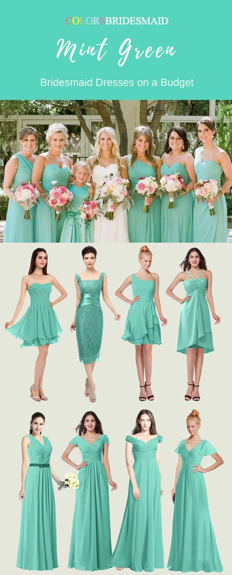 These mint green color short and long bridesmaid dresses are made of high quality chiffon fabric and can be custom made to all sizes. They are the most popular styles including v-neck,sweetheart, asymmetric,halter etc.They are most sold under 100. Where to buy such cheap bridesmaid dresses except colorsbridesmaid.com? Casual Summer Wedding Dress Classy, Modest Wedding Dresses Lds, Mint Dresses, Mint Green Bridesmaids, Chanel Wedding, Summer Weddings Bridesmaids, Green Bridesmaid Dress, Mint Green Bridesmaid Dresses, Mint Bridesmaid