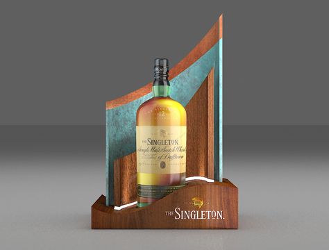 Glorifier Design on Behance Bottle Glorifier Design, Posm Design Creative, Bottle Display Ideas, Glorifier Design, Bottle Stand Display, Glorifier Display, Bottle Glorifier, Retail Design Display, Retail Signage