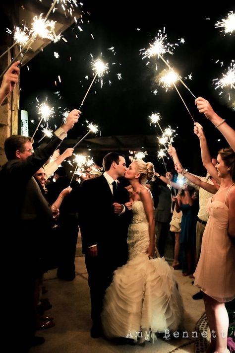 18 photos that prove sparklers are a must-have at your wedding! Get wedding-day ready with skincare and makeup from Beauty.com. Pnw Beach, Night Wedding Photos, Harry Potter Wedding, Boda Mexicana, Bohol, July 6th, Wedding Photo Inspiration, Wedding Shots, Wedding Night