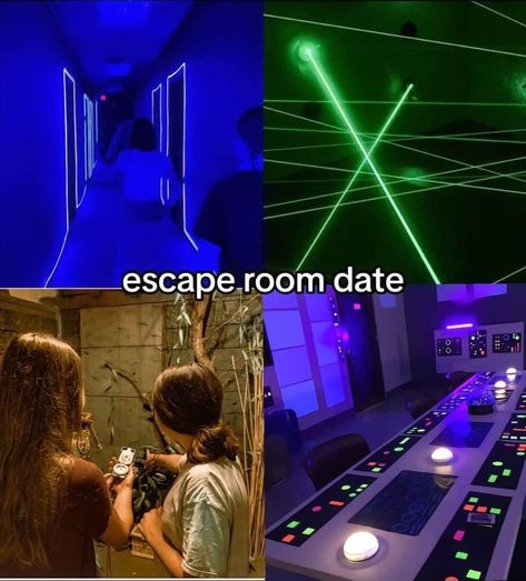 Escape Room Date, Couples Date Night Aesthetic, Things To Do With Your Boyfriend, Dream Dates, Soft Launch, Romantic Date Night Ideas, Couple Stuff, Couple Activities, Date Activities