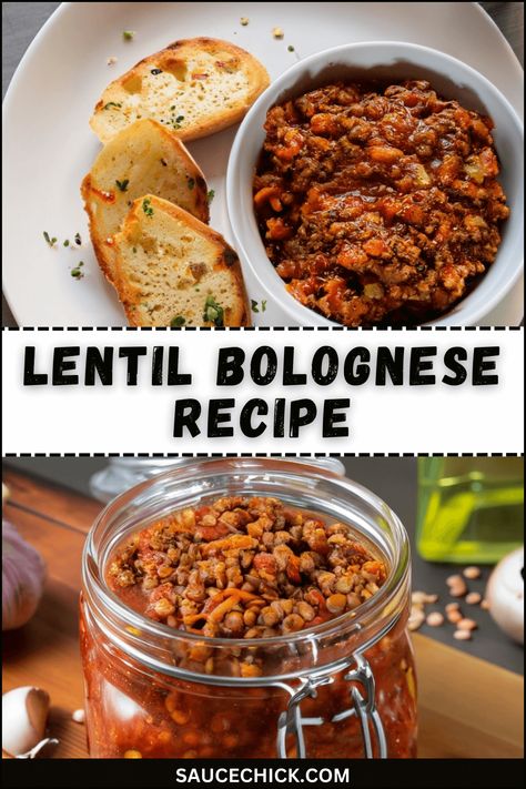 Lentil Spaghetti Sauce, Healthy Pasta Sauce, Lentil Spaghetti, Lentil Bolognese, Canned Lentils, Carrot Greens, Bolognese Recipe, Healthy Pasta, Italian Sauce