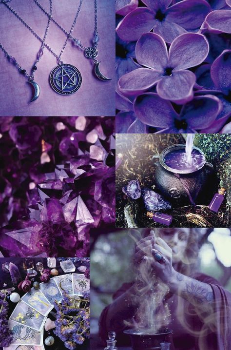 Purple Witch Wallpaper, Purple Witch Aesthetic, Purple Academia, Witch Shoot, Aesthetic Chaos, Scarie Movie, Wiccan Wallpaper, Energy Wallpaper, Purple Energy