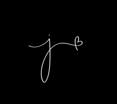 Jamie Tattoo Name, J And A Tattoo, Johnny Tattoo Name, J Tatoos Initial, J Tattoo, Future Tattoo Ideas, Initial Tattoo, Black And White Art Drawing, Black Phone Wallpaper