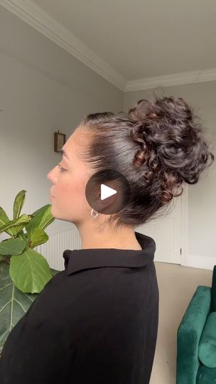 471K views · 41K reactions | Curly hairstyle idea for work tomorrow! If you need your hair completely off your face ✅ @sophiemariecurly   I used to wear this hairstyle when I was a waitress many many years ago and such an easy go-to!   @amika power hour curl refresh spray  @bouncecurl smoothing brush  @bootsuk grips & scrunchie  🏷️tag a curlfriend who might need this inspo for work! ❤️➰  #curlyhairstyles #workhairstyle #curlyhairstyle #curlyhair #curlyupdo #curlybun #hairstyle #hairstyles #hairtrends | Sophie Marie | Nicki Minaj · Pink Friday Girls Waitress Hairstyles, Curl Refresh, Smoothing Brush, Easy Work Hairstyles, Vacation Fits, Power Hour, Hairstyle Idea, Work Tomorrow, Curly Updo