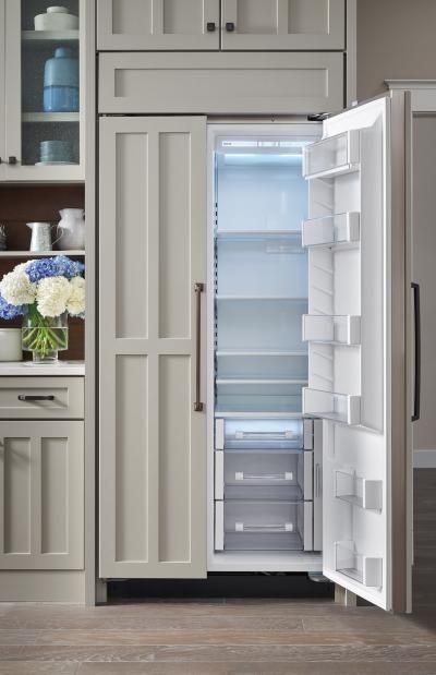 SubZero BI-36S/O SUBZERO 36" Built-In Side-by-Side Refrigerator/Freeze Hidden Refrigerator, Hidden Fridge, Paneled Refrigerator, Refrigerator Ideas, Aga Range, Cabinet Refrigerator, Refrigerator Cabinet, Built In Refrigerator, Side By Side Refrigerator