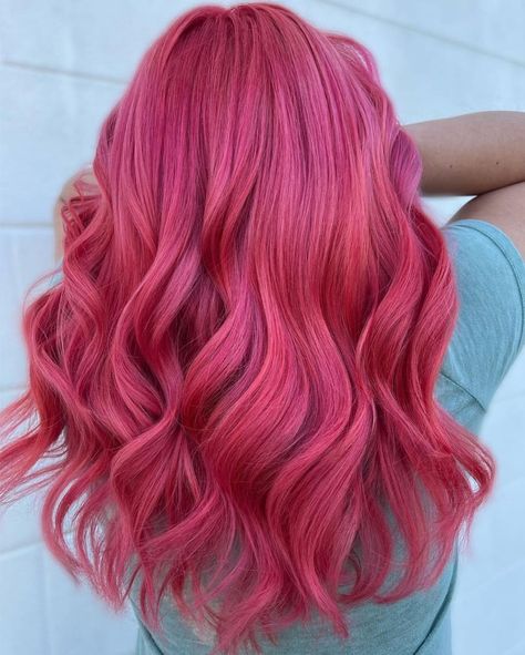 PRAVANA on Instagram: “It’s strawberry season, and @hairbymermzs got the memo. 🍓🍓🍓 #pravana #pravanavivids #pravanacolor #vividhaircolor #vividhair…” Strawberry Pink Hair, Pravana Vivids, Pink Hair Color, Vivid Hair Color, Coral Beach, Strawberry Season, Beach Pink, Strawberry Pink, Hair Dye Ideas