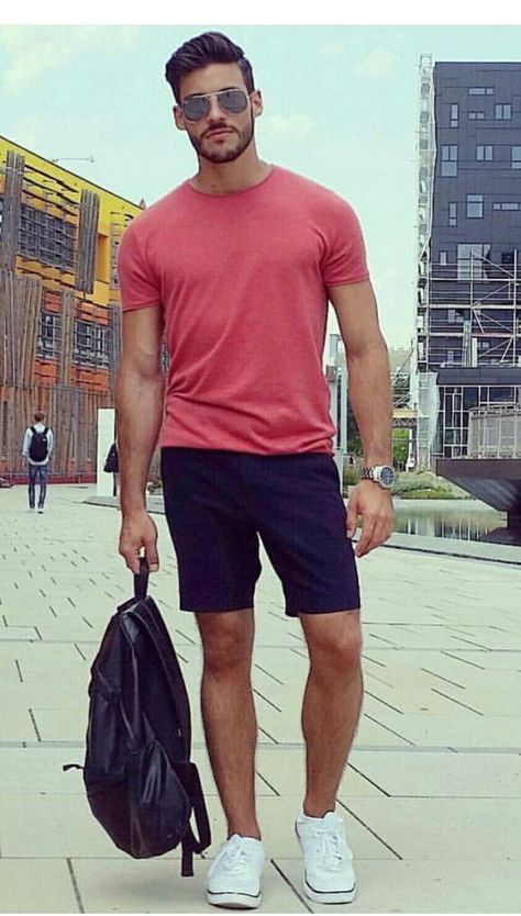 Summer Looks For Men, Short Hombre, Husband Clothes, Guy Outfits, Mens Shorts Outfits, Mens Summer Outfits, Mens Casual Outfits Summer, Lifestyle Ideas, Mens Style Guide