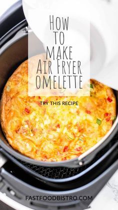 Air Fryer Omelette, Air Fryer Recipes Eggs, Airfryer Breakfast, Air Fryer Recipes Breakfast, Air Fryer Recipes Dessert, New Air Fryer Recipes, Air Fryer Recipes Snacks, Desayuno Keto, Air Fryer Cooking Times