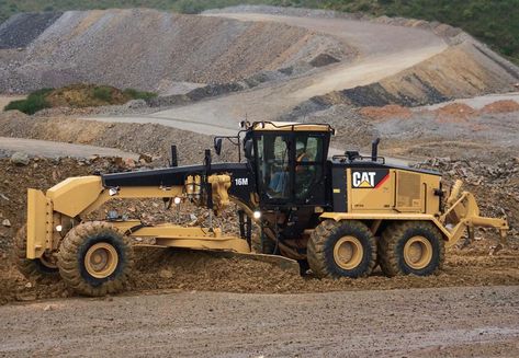 CATERPILLAR MOTOR GRADER 16M Gravel Pit, Heavy Construction Equipment, Moreno Valley, Motor Grader, Construction Vehicles, Construction Equipment, Heavy Equipment, All Brands, Caterpillar