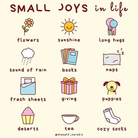 Small Joys, Self Care Bullet Journal, Vie Motivation, Tea Cozy, Joy Of Life, Mental And Emotional Health, Self Care Activities, Self Care Routine, Self Improvement Tips