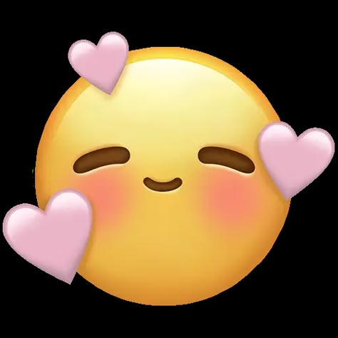 Heart Face Emoji, Heart Emoji Stickers, Blushing Emoji, Pink Heart Emoji, Phone Emoji, Apple Emojis, Imessage Sticker, Images Emoji, Cute Blush