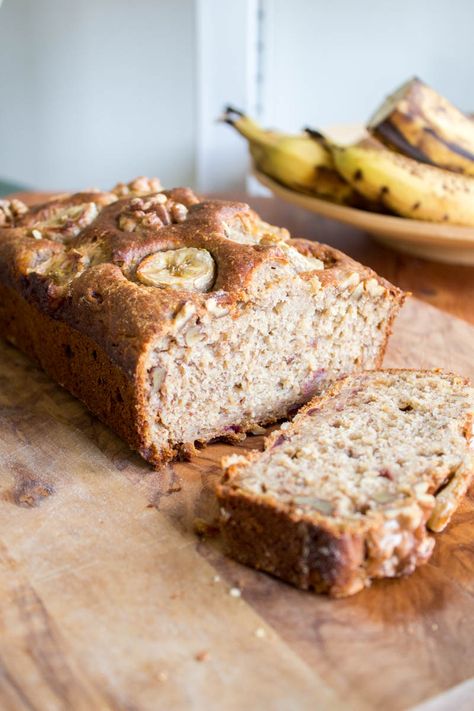 Herbs Healing, Banana Bread Vegan, Fruit And Nut Bars, The Best Banana Bread, Wheat Free Recipes, Vegan Banana Bread, Make Banana Bread, Vegan Sugar, Best Banana Bread