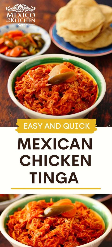 Mexican Chicken Tinga Recipe, Easy Chicken Tinga Recipe, Mexican Chicken Tinga, Tinga Chicken, Latin Meals, Easy Mexican Chicken, Tinga Recipe, Chicken Tinga Recipe, Mexican Favorites