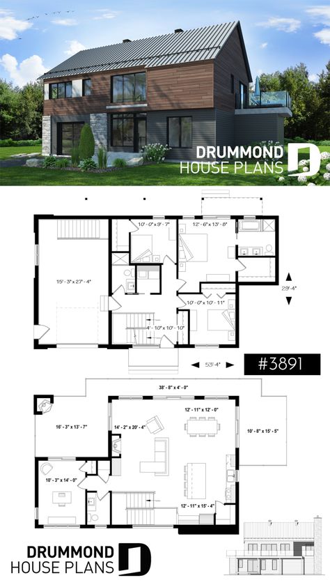 Scandinavian Home Floor Plan, Reverse Floor Plan House, Reverse Living Floor Plans, Japandi House Plan, Scandinavian Floor Plans, Modern Scandinavian House Plans, Nordic House Plans, Cottage Activities, Scandinavian House Plan