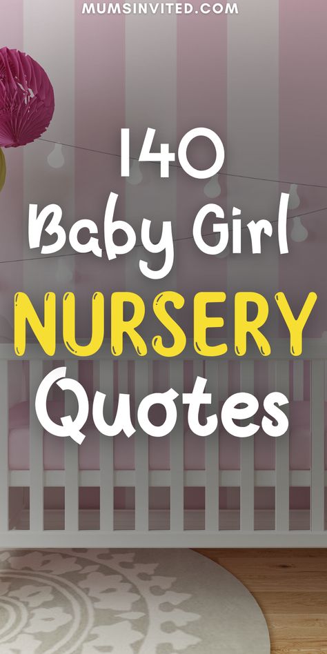 Diy Nursery Signs Girl, Baby Girl Signs For Nursery, Diy Baby Girl Nursery Decor, Cricut Nursery Decor, Quotes For Nursery Wall, Baby Quotes Girl, Quotes For Baby Girl, Nursery Sayings