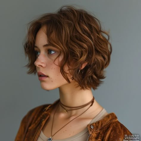 Short Wavy Hair Back View, Bobs Wavy Hair, Short Bob Haircuts Wavy Hair, Neck Length Wavy Hair, Short Wavy Hair Undercut, Fine Curly Bob, Short Wavy Hair Styles For Women, Short Wavy Hairstyles For Women Layered, Chin Length Wavy Hair With Layers