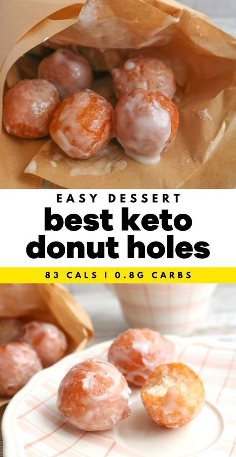 Keto Donut Holes, Donut Holes Recipe, Keto Brood, Low Carb Donut, Donut Hole Recipe, Galletas Keto, Keto Donuts, Postre Keto, Low Carb Dessert