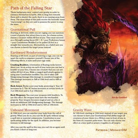 Dnd Ring, D D 5e Homebrew, Dnd Rules, Starscourge Radahn, Dnd Barbarian, Dnd Subclasses, Homebrew Classes, Barbarian Dnd, Dnd Spells