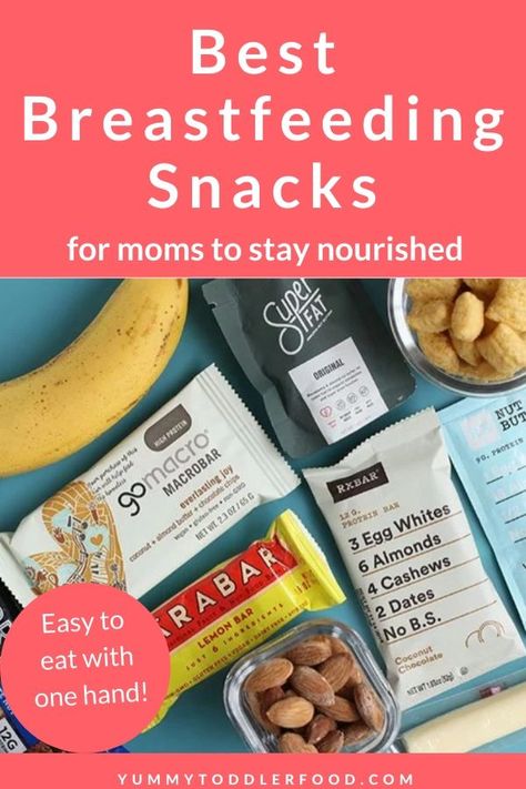 These healthy snacks for breastfeeding moms—and all new moms!—are easy to eat with one hand, loaded with nutrition, and will help fuel you when you aren't sleeping much. #breastfeedingsnacks #healthysnacks #glutenfree Snacks For Breastfeeding Moms, Snacks For Breastfeeding, Best Healthy Snacks, Lactation Cookies Recipe, Store Bought Snack, Breastfeeding Snacks, Best Snacks, Breastfeeding Foods, Lactation Recipes