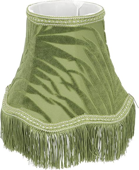 Small Lamp Shade E27 Base Cloth Lamp Shade European Style Table Lampshade Tassel Lamp Cover for Table Floor Pendant Lamp, Green, 22x15cm - - Amazon.com Horseshoe Lamp, Tassel Lamp, Lamp Repair, Small Lamp Shade, Chinese Pendant, Lampshade Fabric, Pleated Lamp, Bell Lamp Shade, Bamboo Lampshade