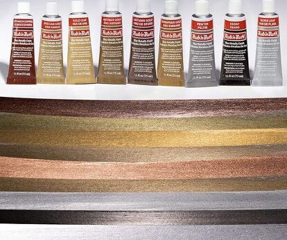 Rub N Buff Spanish Copper, Black Rub N Buff, Rub N Buff Colors, Rub N Buff Autumn Gold, Rub And Buff Colors, Rub And Buff Projects, Rub And Buff On Metal, Spanish Copper Rub N Buff, Rub N Buff How To Use