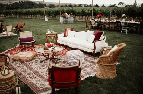 Boho Chic Fall, Wedding Lounge, Tables And Chairs, Indoor Fun, Wedding Boho, Wedding Cocktails, Burgundy Wedding, Vineyard Wedding, Wedding Seating