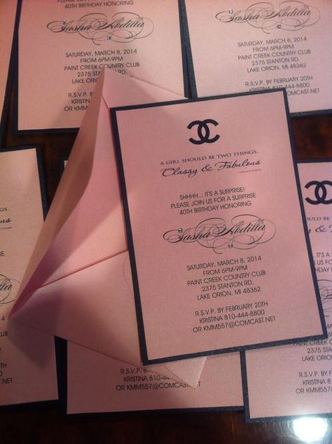 Chanel Invitation Bridal Shower Invitation Sweet 16 Invitations Sweet Sixteen Invitation Birthday Invitation Chanel Invitation Chanel Sweet 16, Chanel Invitation, Chanel Birthday Party Decoration, Chanel Bridal Shower, Chanel Bridal, Coco Chanel Party, Invitation Sweet 16, Chanel Birthday Party, School Function