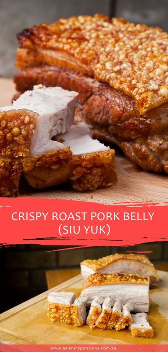 Crispy Roast Pork Belly, Pork Belly Recipe Oven, Crispy Roast Pork, Roasted Pork Belly Recipe, Pork Belly Recipes Crispy, Chinese Roast Pork, Roast Pork Belly, Pork Crackling, Asian Pork