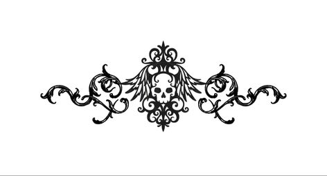 Gothic Line Art, Gothic Skull Tattoo, Victorian Gothic Tattoo Ideas, Back Tats, Scar Cover Up, Gothic Elements, Armband Tattoo Design, Gothic Tattoo, Mandala Tattoo Design