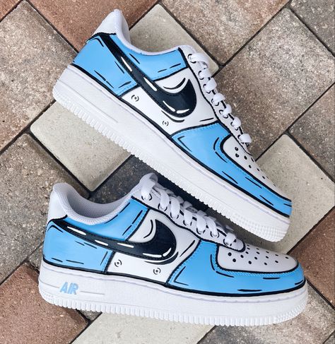 Choose any color - cusyomize your new Air force ones! Custom Nike Air Force 1, Custom Nike Air Force, Custom Af1, Custom Shoes Diy, Painted Sneakers, Air Force 1 Custom, Custom Air Force 1, Custom Nike, Hand Painted Shoes