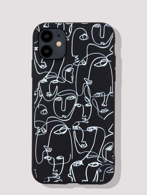 Abstract Face Pattern iPhone Case | SHEIN USA Face Pattern, Abstract Face, Pattern Iphone Case, Pattern Case, Abstract Faces, Iphone Phone, Pattern Iphone, Type 4, Iphone Phone Cases