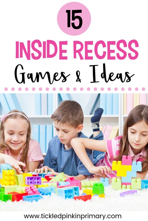 Find 15 inside recess games and activities to keep your students entertained and engaged. #insiderecess #recessgames Inside Recess Games, Elementary Games, Recess Activities, Recess Games, Rainy Day Activities For Kids, Water Games For Kids, Classroom Treats, Indoor Games For Kids, Fun Brain