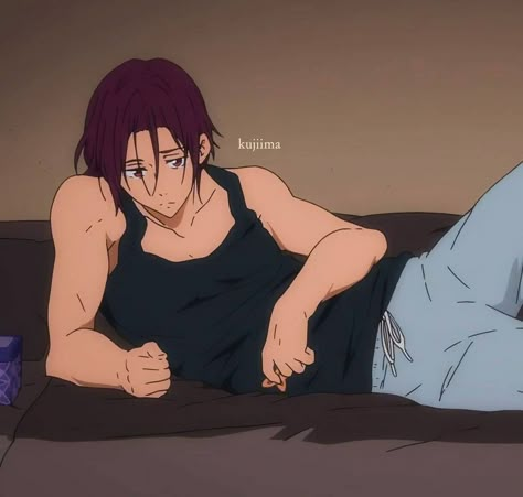 Rin Iwatobi Swim Club, Rin Matsuoka Fanart, Free Swimming Anime, Aiichiro Nitori, Rin Free, Sport Romance, Samurai Drawing, Swimming Anime, Rin Matsuoka