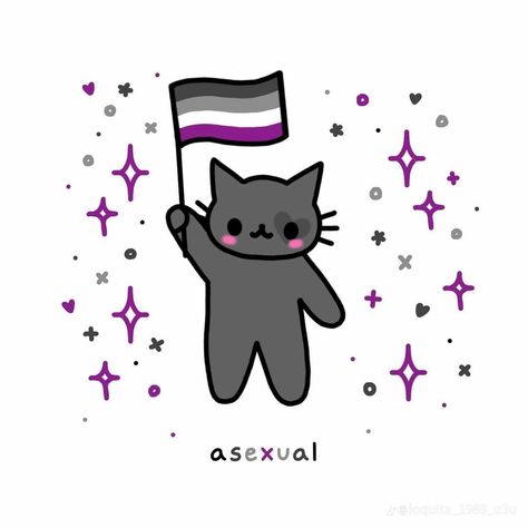 Asexual Humor, Trans Art, Ace Pride, Lgbtq Funny, Asexual Pride, Lgbt Flag, Flag Icon, Lgbt Art, Cat Icon