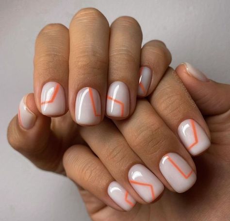 Pin on Nails Short Vacation Nails, Do It Yourself Nails, Nails Funky, Bat Nails, Nails Shape, Minimal Nails Art, Colourful Nails, Squoval Nails, Subtle Nails