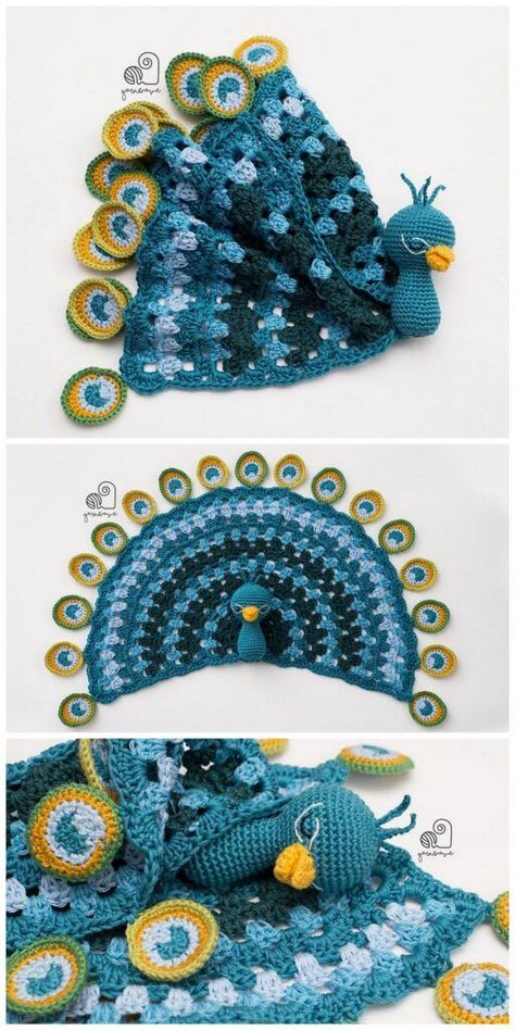 60+ Adorable lovey, comforter and blankets for babies! | Swecraftcorner Lovey Pattern, Crochet Lovey, Airplane Essentials, Pola Amigurumi, Haken Baby, The Peacock, Crochet Animal Patterns, Women Travel, Diy Crochet Projects