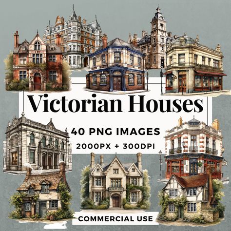 Victorian Country House Floor Plan, Victorian Era Buildings, Small Victorian Homes Floor Plans, Victorian Era House, Small Victorian Homes, Victorian Floor Plans, Victorian Home Design, Victorian City, Vintage Mansion