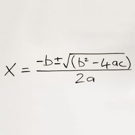 Here's the secret to solving quadratic equations The Quadratic Formula, Hear Me Out Math Equations, Maths Equation, Completing The Square, Solving Quadratic Equations, Quadratic Formula, Quadratic Equations, Carnegie Mellon University, Physics Formulas