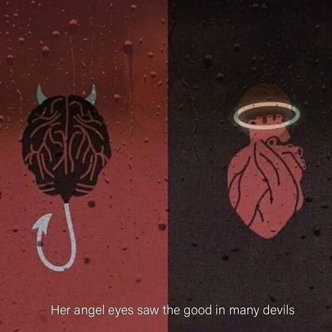 Demon And Angel Love Aesthetic, Angle And Demon, Demon Aesthetic, Devil Aesthetic, Demon Tattoo, Yami Kawaii, Dark Romance Books, Angel And Devil, Scary Art