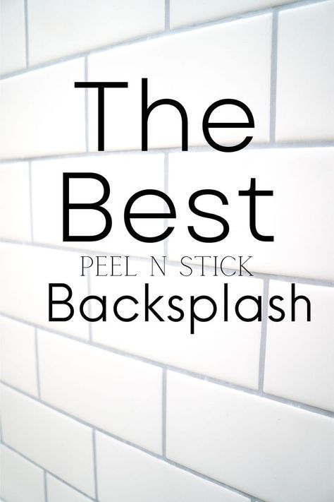 This Peel n stick backsplash is so Great. Its super easy to apply, looks shiny and real, and its very durable. 10/10 would recommend! #diy #renterfriendly #peelnstick #backsplash #project How To Do Peel And Stick Backsplash, Best Peel And Stick Backsplash, Where To Stop Tile Backsplash, Inexpensive Backsplash, Peel N Stick Backsplash Kitchen, Easy Kitchen Backsplash Peel And Stick, Farmhouse Peel And Stick Tile Backsplash, Peel And Stick Kitchen Backsplash Ideas, Peel And Stick Backsplash Ideas