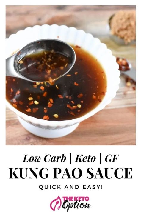 Gluten Free Sauce Recipes, Kelsey Ale Keto Recipes, Kung Pao Sauce, Keto Sauce, Keto Condiments, Keto Dips, Pork Marinade, Keto Gluten Free, Keto Sauces